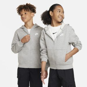 Nike Kids' Fit Sportswear Club Fleece Full-Zip Hoodie