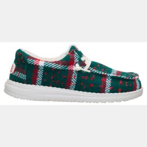 Hey Dude Kids Confetti Plaid Cozy Shoe