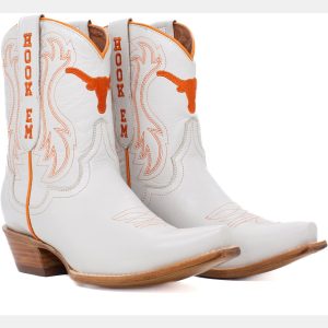 Gameday Boots Women's Texas Longhorns Ivory Sarah Shorty 8"Western Boots
