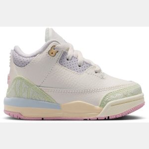 Air Jordan Toddler 3 Retro 'Sail and Jade Aura' Basketball Shoes