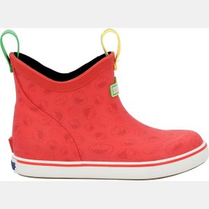 XtraTuf Kids Sesame Street Elmo Ankle Deck Boots