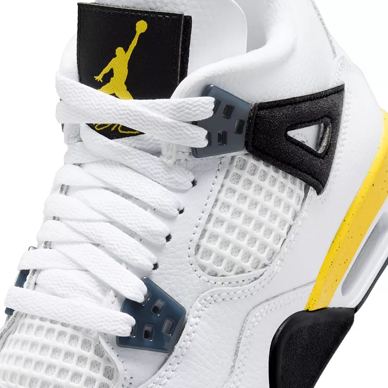 Air Jordan Kids' Grade School 4 Retro Rare Air 'Tour Yellow' Basketball Shoes - Image 8