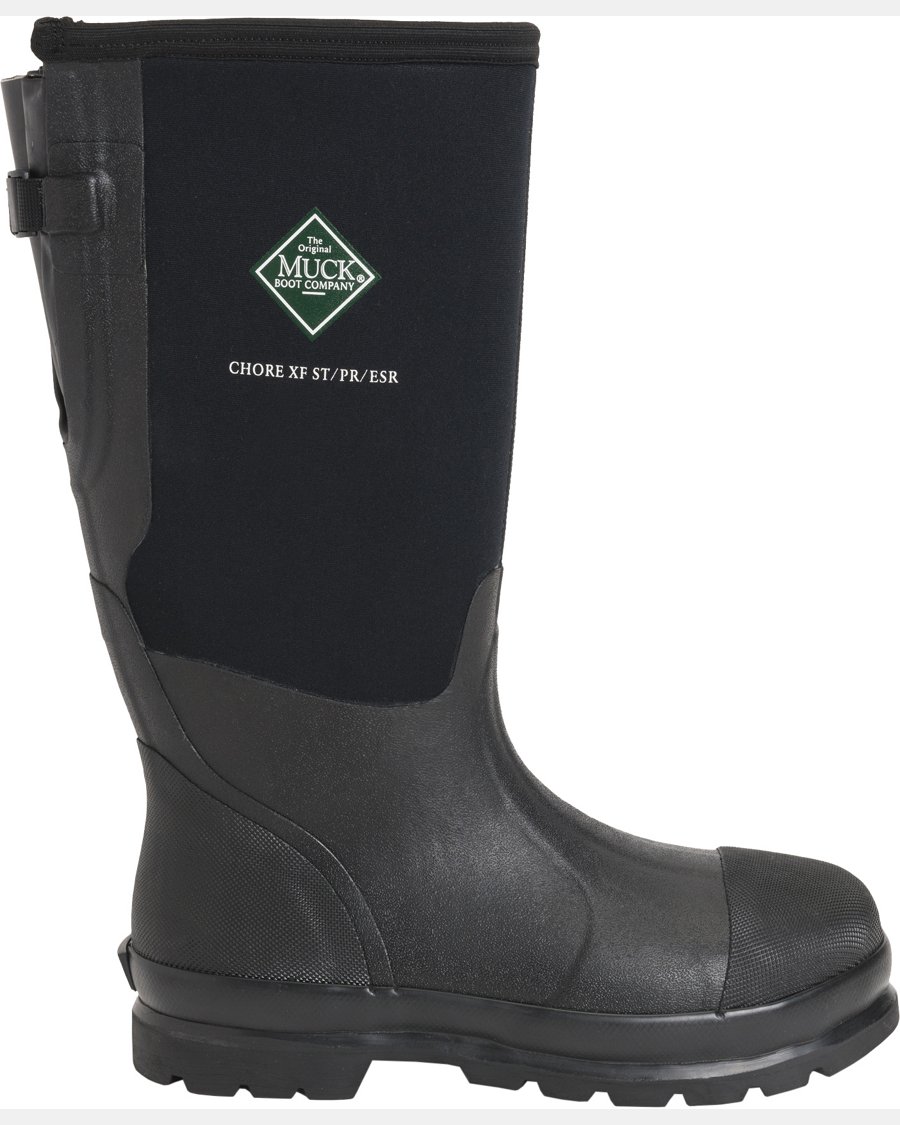 Muck Boots Men's Chore Extended Fit Waterproof Steel Toe Work Boots