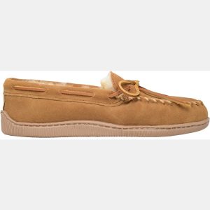 Minnetonka Men's Sheepskin Hardsole Slippers