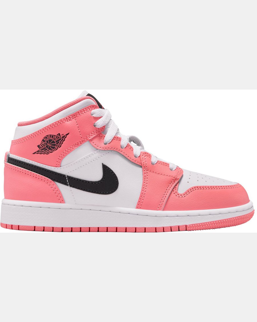 Air Jordan 1 Kids' Grade School Mid Shoes - Image 2