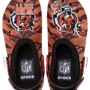 Crocs NFL Classic Cincinnati Bengals Lined Clog