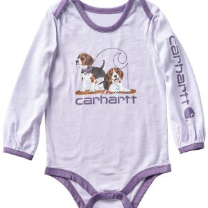 Carhartt Infant Puppies Long-Sleeve Graphic Bodysuit