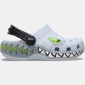 Crocs Toddler Classic Light Up Shark Clogs
