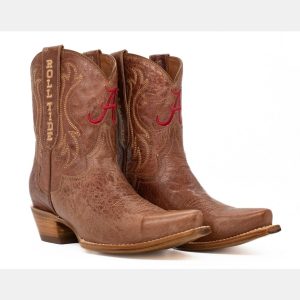 Gameday Boots Women's Alabama Crimson Tide Tan Sarah Shorty 8"Western Boots