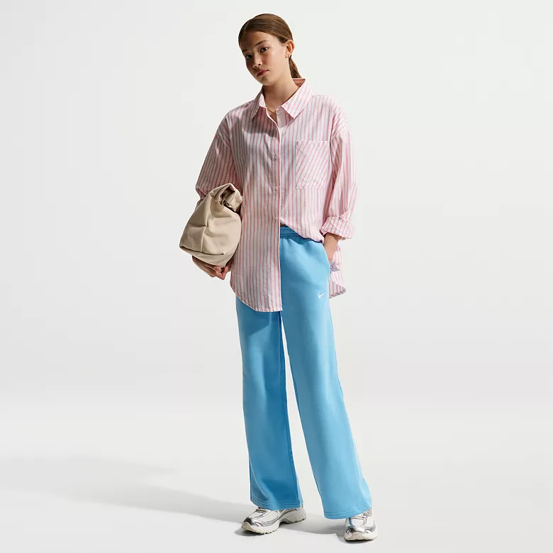 Nike Girls' Studio Fleece Open-Hem Pant - Image 8