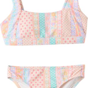 O'Neill Girls' Bali Floral Square-Neck Tank Bikini Set