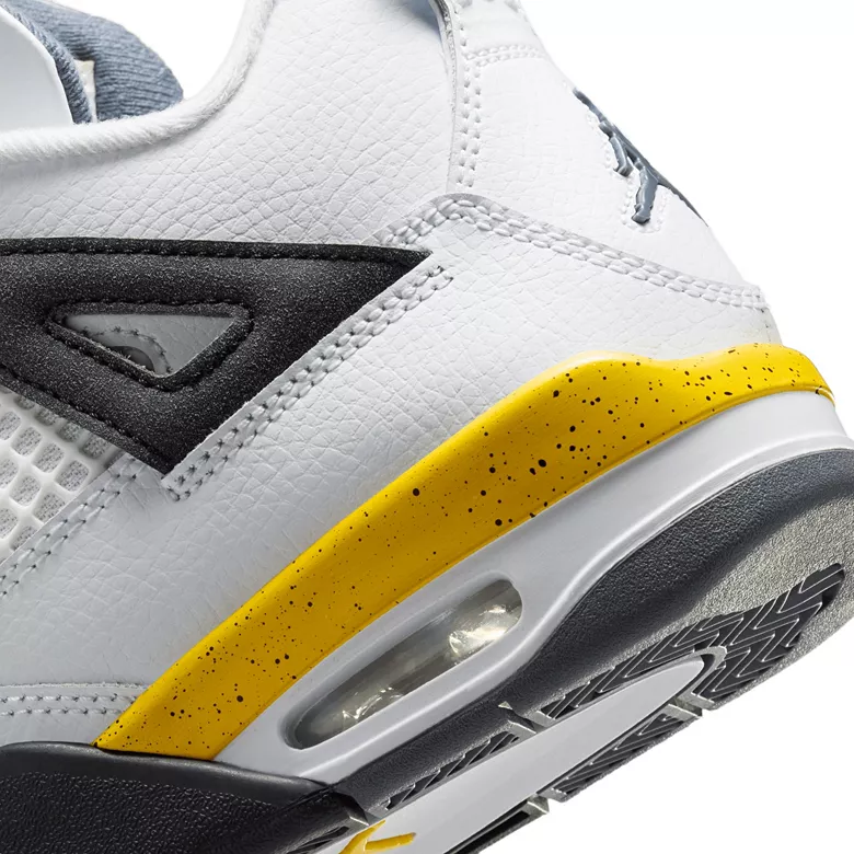 Air Jordan Kids' Grade School 4 Retro Rare Air 'Tour Yellow' Basketball Shoes - Image 9