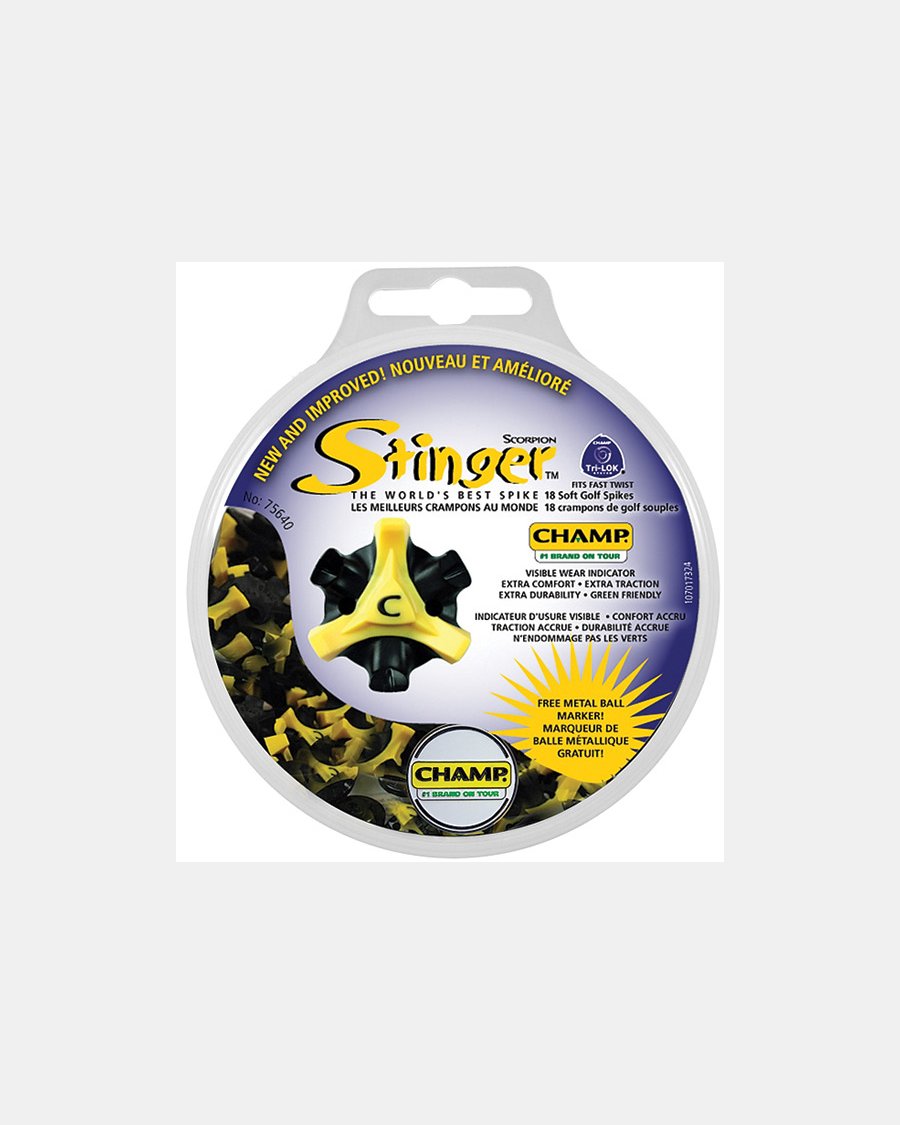 CHAMP Scorpion Stinger Golf Spikes - 18 Pack