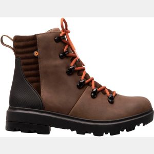 Bogs Women's Holly Lace Leather Waterproof Slip-On Boots