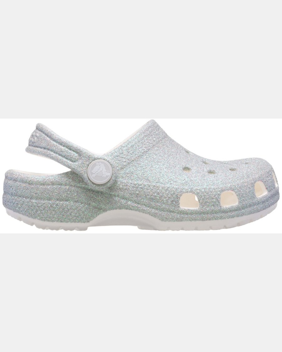 Crocs Toddler Iridescent Glitter Clogs - Image 3