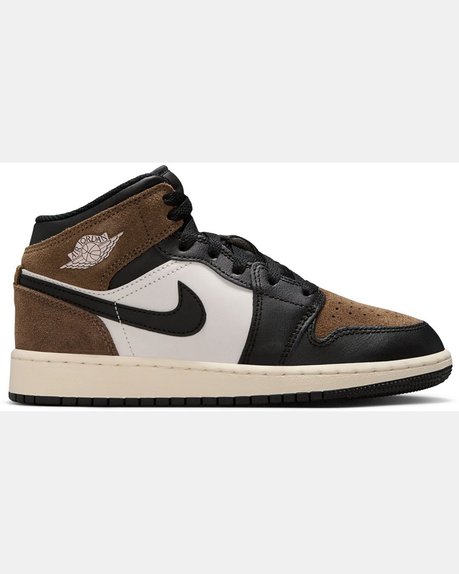 Air Jordan 1 Kids' Grade School Mid Shoes - Image 3