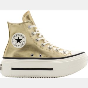 Converse Women's Chuck Taylor All-Star Double Stack High Top Metallic Shoes