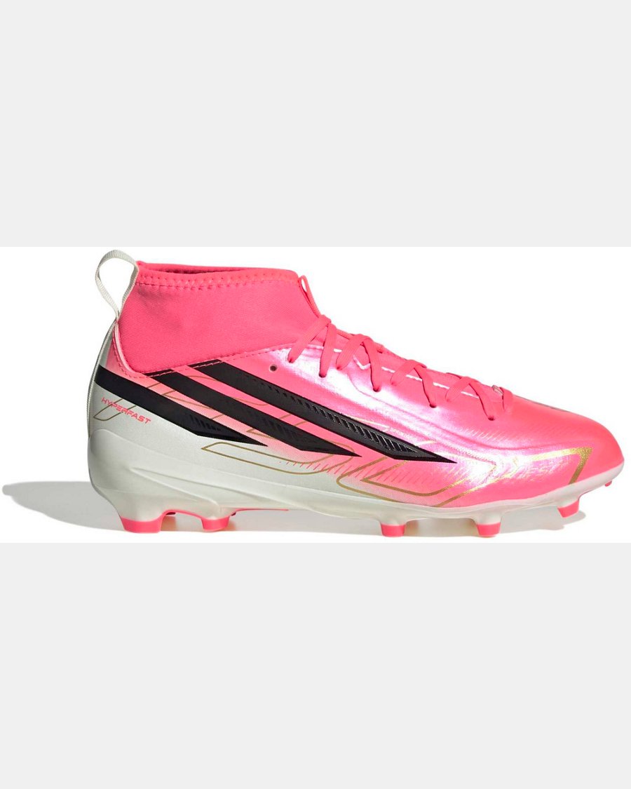 adidas Kids' F50 Hyperfast League FG Mid Soccer Cleats